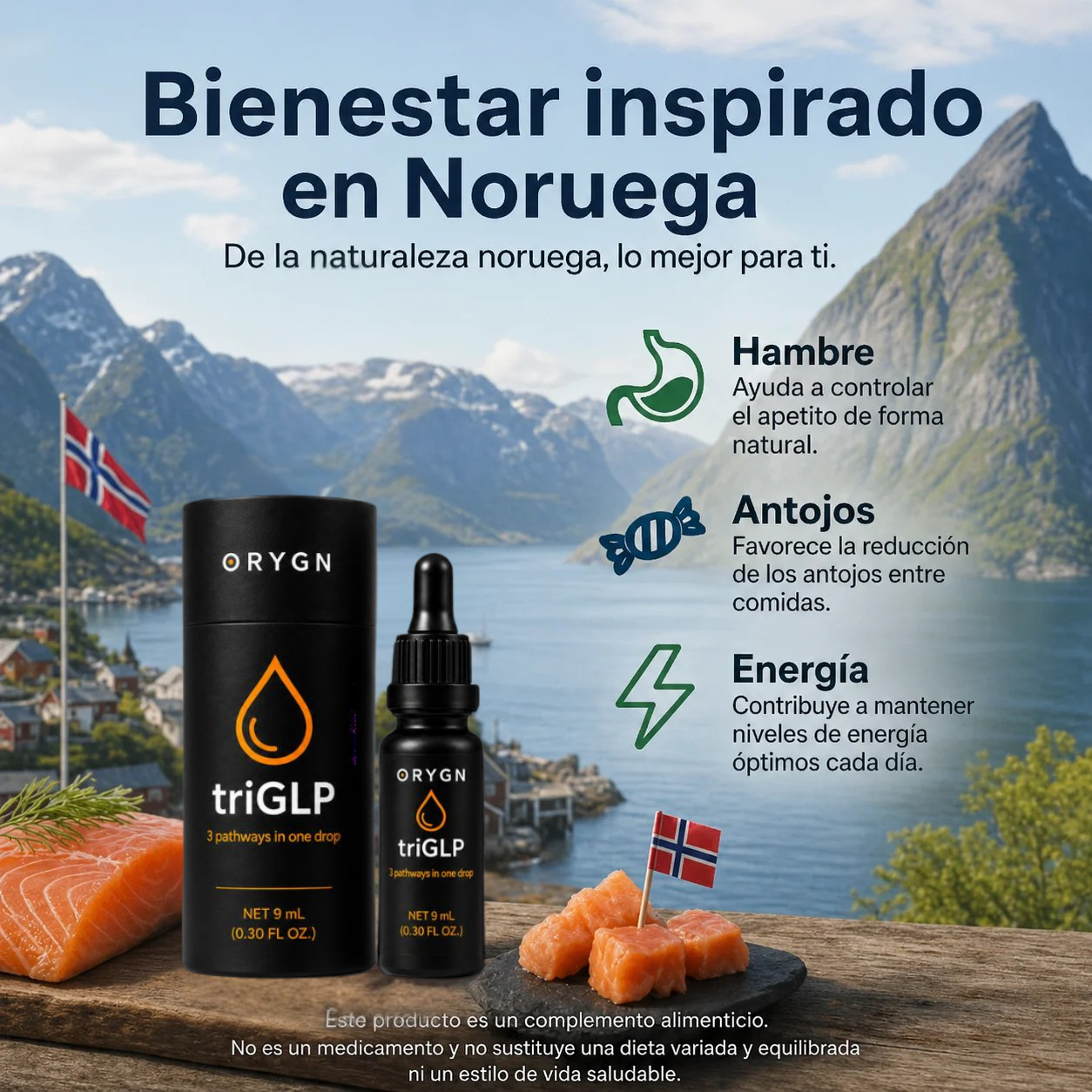 Salmón Salvaje Noruego y Aguas de Fiordo